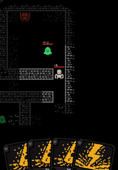 Animation showing player interaction with objects